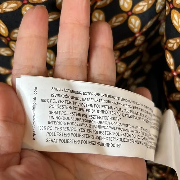 MINKPINK Valentina Mini Dress Revolve Long Sleeve Cocktail Party Dress Size S - Picture 7 of 7